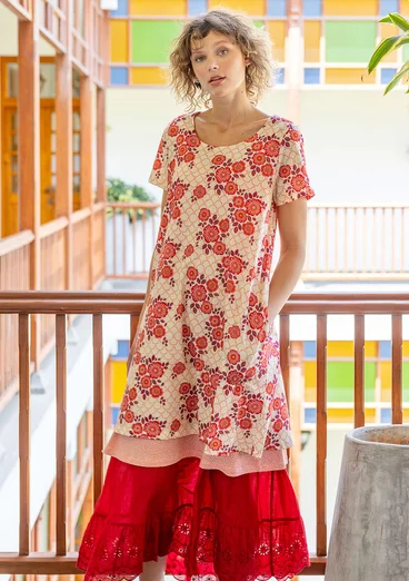 Robe "Rema" en jersey de coton biologique - coquillage