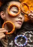 “Zuri” bracelet in organic cotton/recycled wood (sunshine S/M)