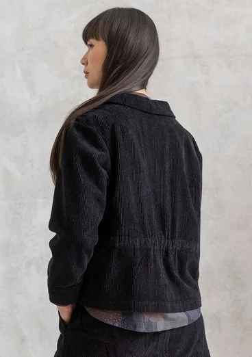 Cordjacke „Rime“ aus Bio-Baumwolle - schwarz