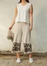 Pantalon "Kirana" en jersey de coton biologique (calcaire L)