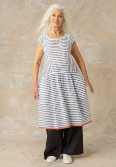 Kleid „Nord“ aus Bio-Baumwollgewebe - halvblekt