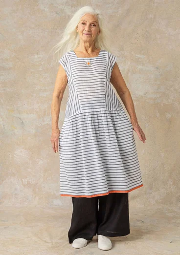 Kleid „Nord“ aus Bio-Baumwollgewebe - halbgebleicht