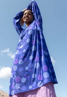 “Pink Moon” lyocell/elastane jersey dress - lupin