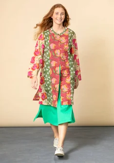 Chemise "Gulab" en coton biologique tissé - figue