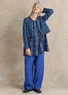 Strickjacke „Vendela“ aus Bio-/Recycling-Baumwolle (pazifikblau L)