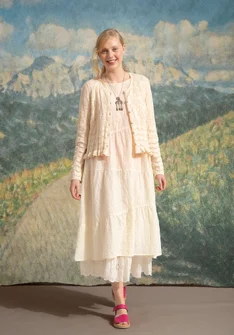 Strickjacke „Raya“ aus Bio-Baumwolle - ungefärbt