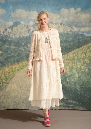 Strickjacke „Raya“ aus Bio-Baumwolle - ungefärbt
