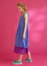 Ärmelloses Webkleid „Nord“ aus Bio-Baumwolle (lotusblau XL)