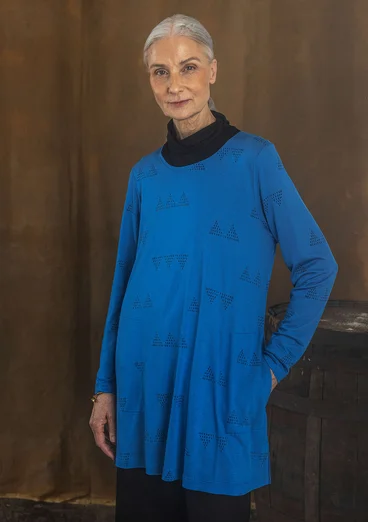 Tunique "Pedernal" en jersey de modal - bleu roi