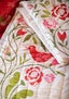 “Ottenby” organic cotton bedspread for a single bed wild strawberry thumbnail