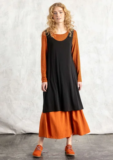 Jersey dress in lyocell/spandex - black