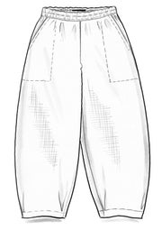 Woven linen trousers