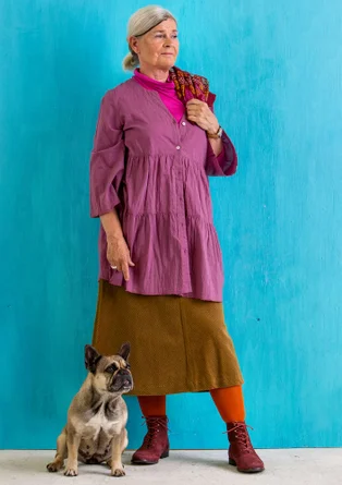 Blus "Pimpinella" i ekologisk bomull - ljung