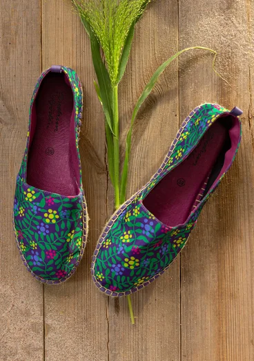 Espadrilles ”Hake” en coton - améthyste