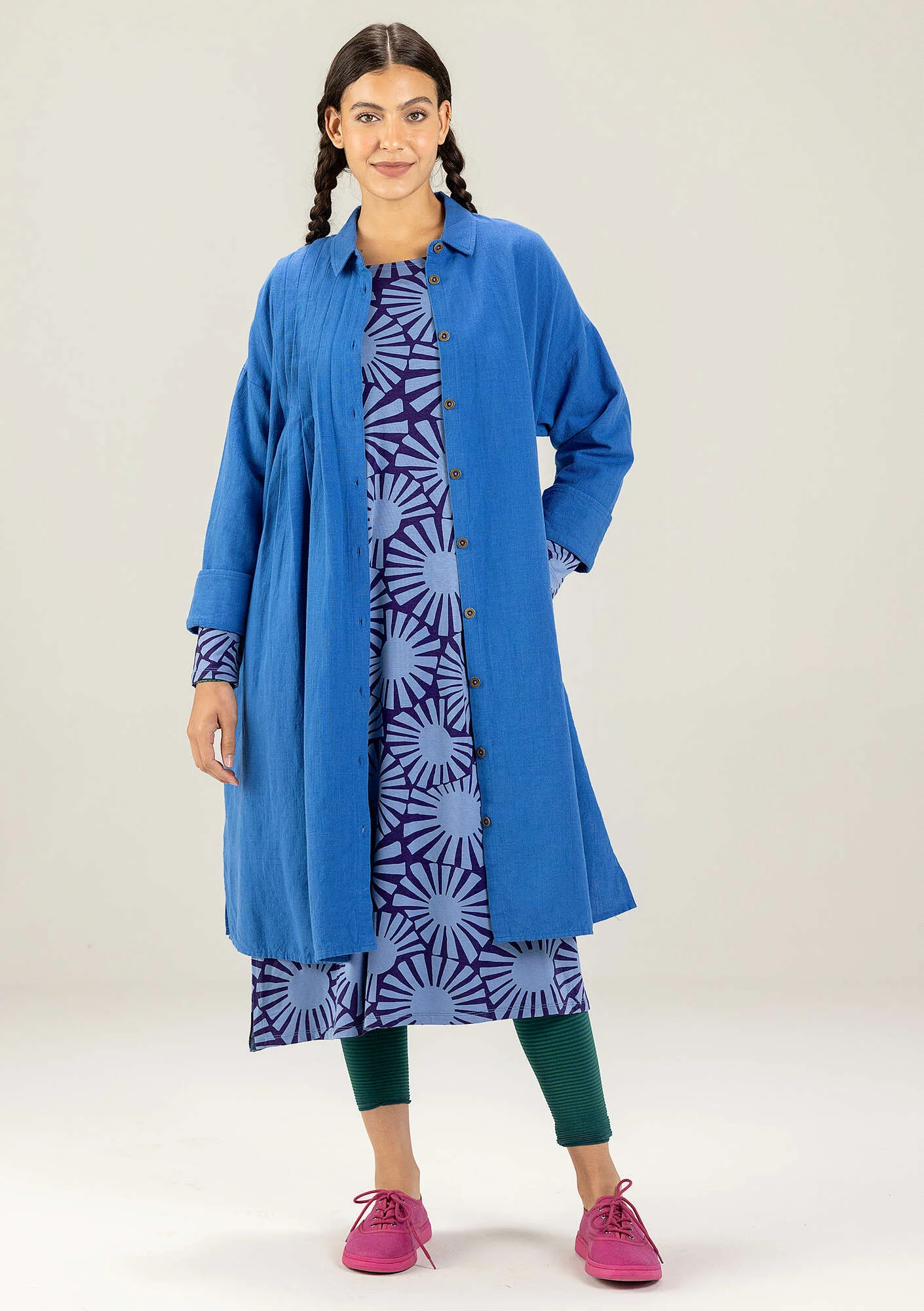 Robe "Taiyoko" en jersey de lyocell/élasthanne - ciel nocturne