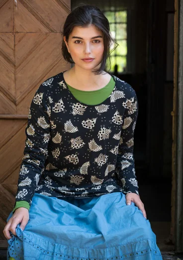 Shirt „Dolores“ aus Öko-Baumwolle/Modal - svart0SL0