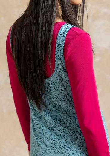 Slipklänning ”Bianca” i lyocell/elastan - blå topas/mönstrad