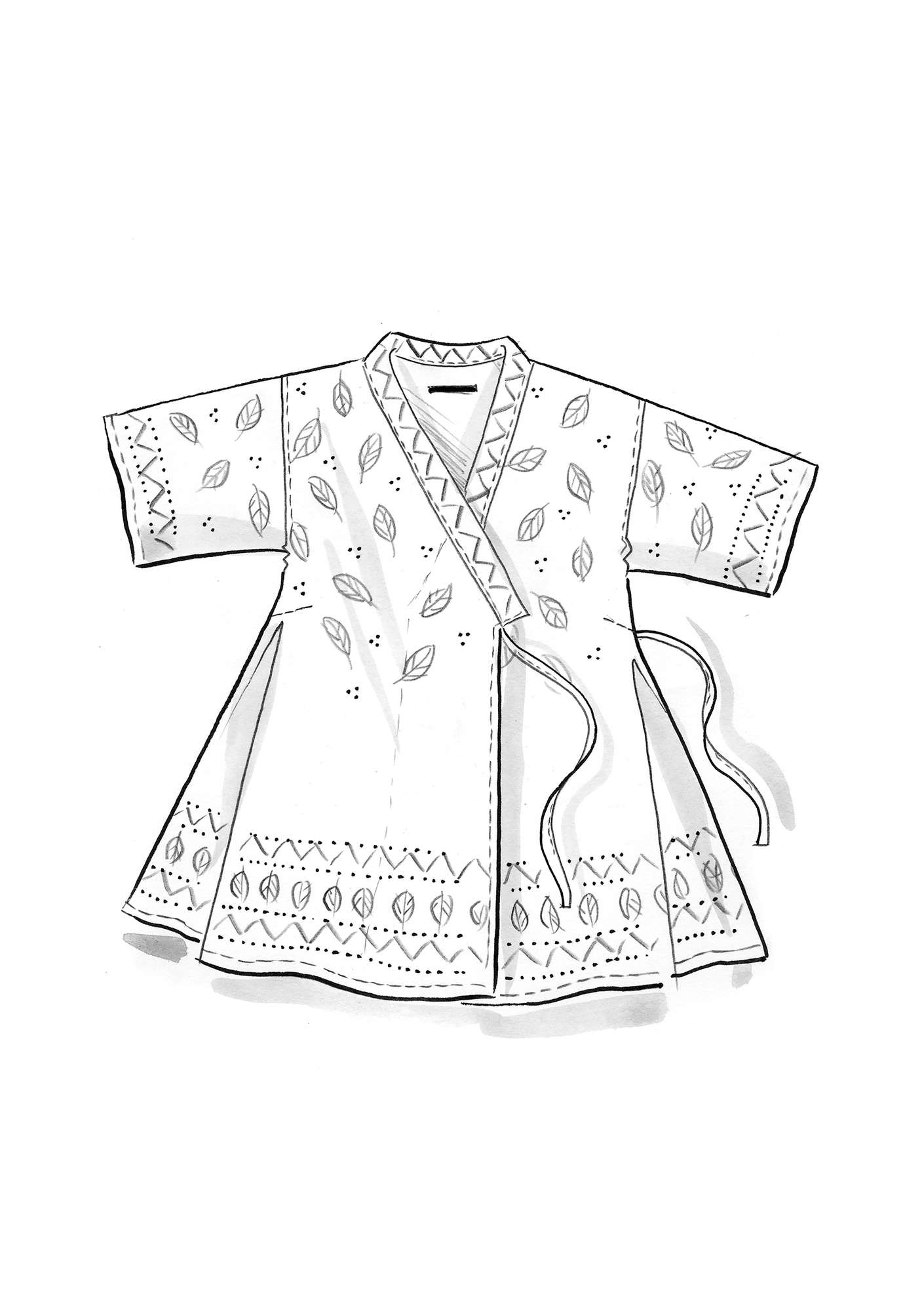 Katoenen kimono  Create  zwart