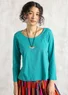 Organic cotton jersey top (oriental green XXL)