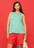 “Eva” organic cotton jersey tank top (light oriental green XL)