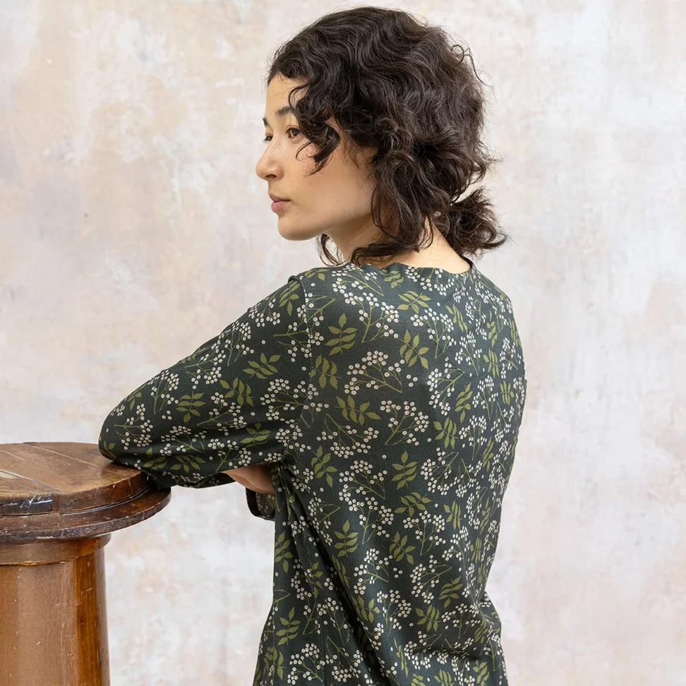 “Rowan” top in lyocell/spandex - agave