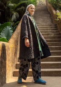 Veste "Galapagos" en jersey de coton biologique - noir