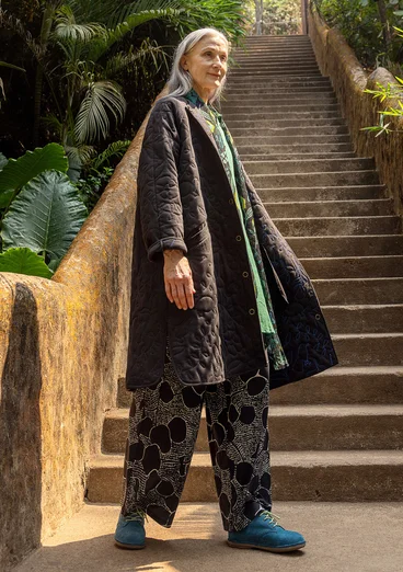 Veste "Galapagos" en jersey de coton biologique - noir
