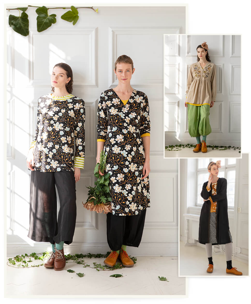 “Magnolia” organic cotton jersey dress