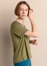 Jerseybluse "Juliet" i økologisk bomuld/modal (tuja XXL)