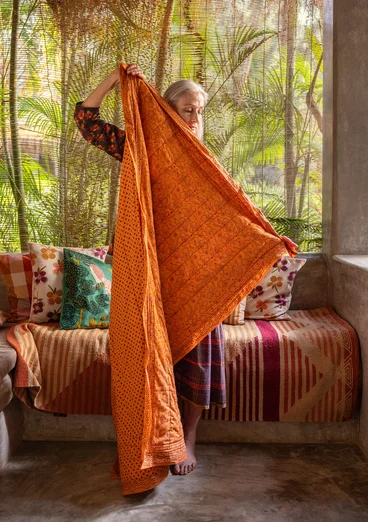 “Andes” wool rug - henna