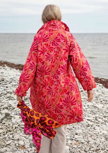 Manteau « Kaprifol » en coton biologique - corail