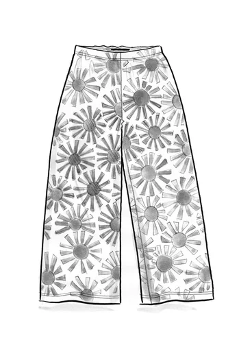 Jerseybukser "Taiyoko" i lyocell/elastan - sort