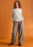 “Asta” woven pants in linen (light potato XS)
