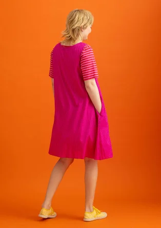 Kleid aus Baumwolle/Modal/Viskose-Gewebe - cerise