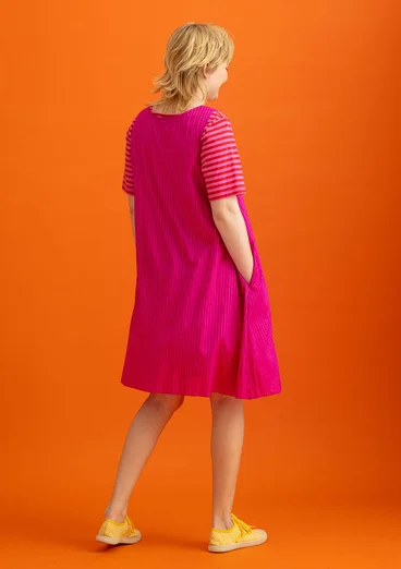 Kleid aus Baumwolle/Modal/Viskose-Gewebe - cerise