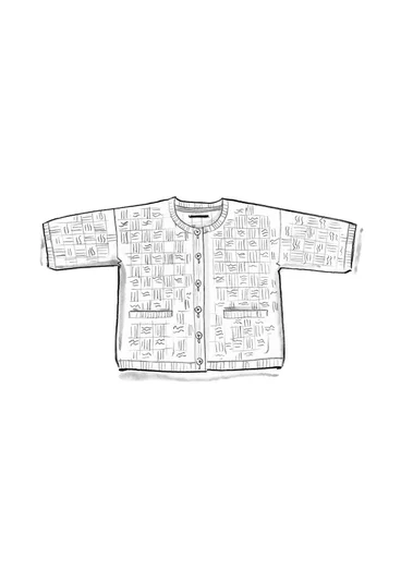 Organic/recycled cotton cardigan - black