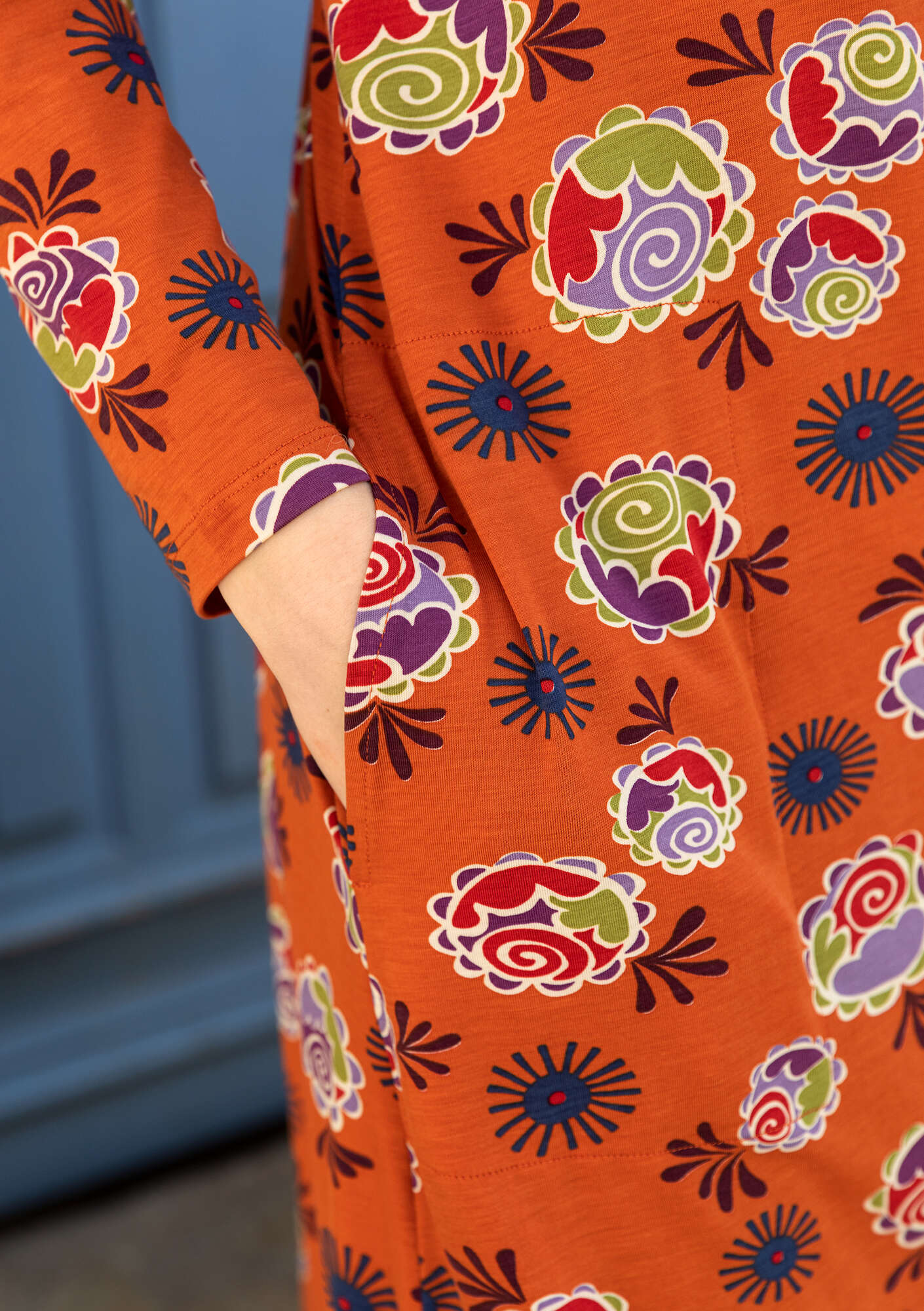 Tricot jurk  Maya  van lyocell/elastaan henna thumbnail