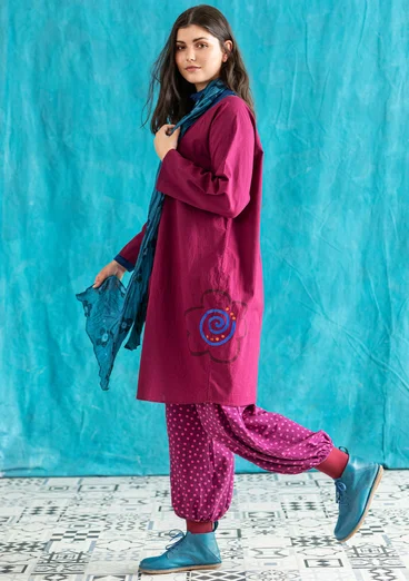 Kleid „Web“ aus Öko-Baumwolle - traube