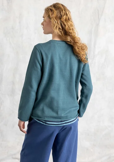“Tove” Bästis sweater in organic/recycled cotton - verona green