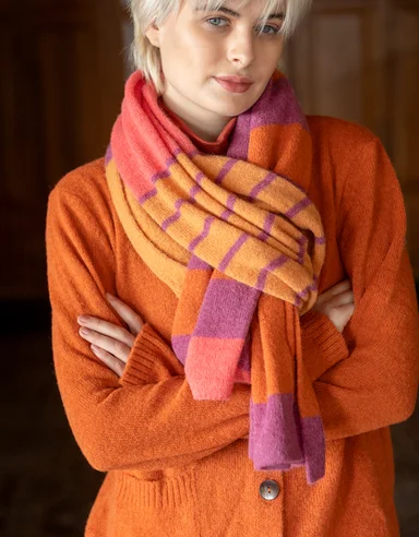 Knit cardigan in an alpaca blend