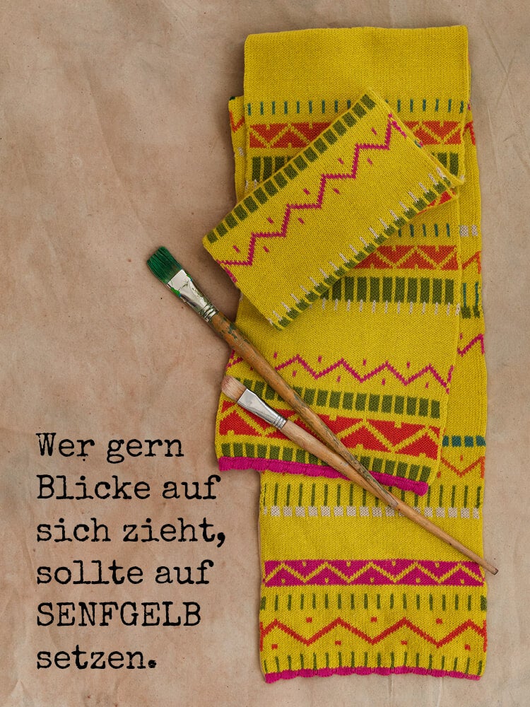Strickschal „Strikk“ aus Wolle/Hanf/Recycling-Baumwolle