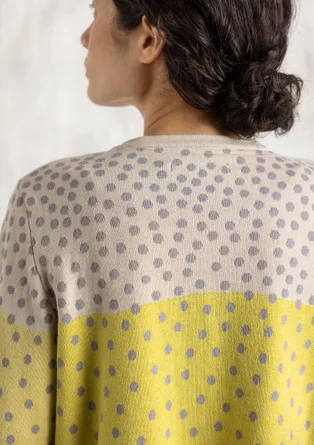 “Siv” recycled/organic cotton cardigan - lime green