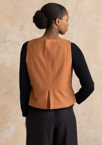 Webweste „Esme“ aus Bio-Baumwolle/Leinen - eichel