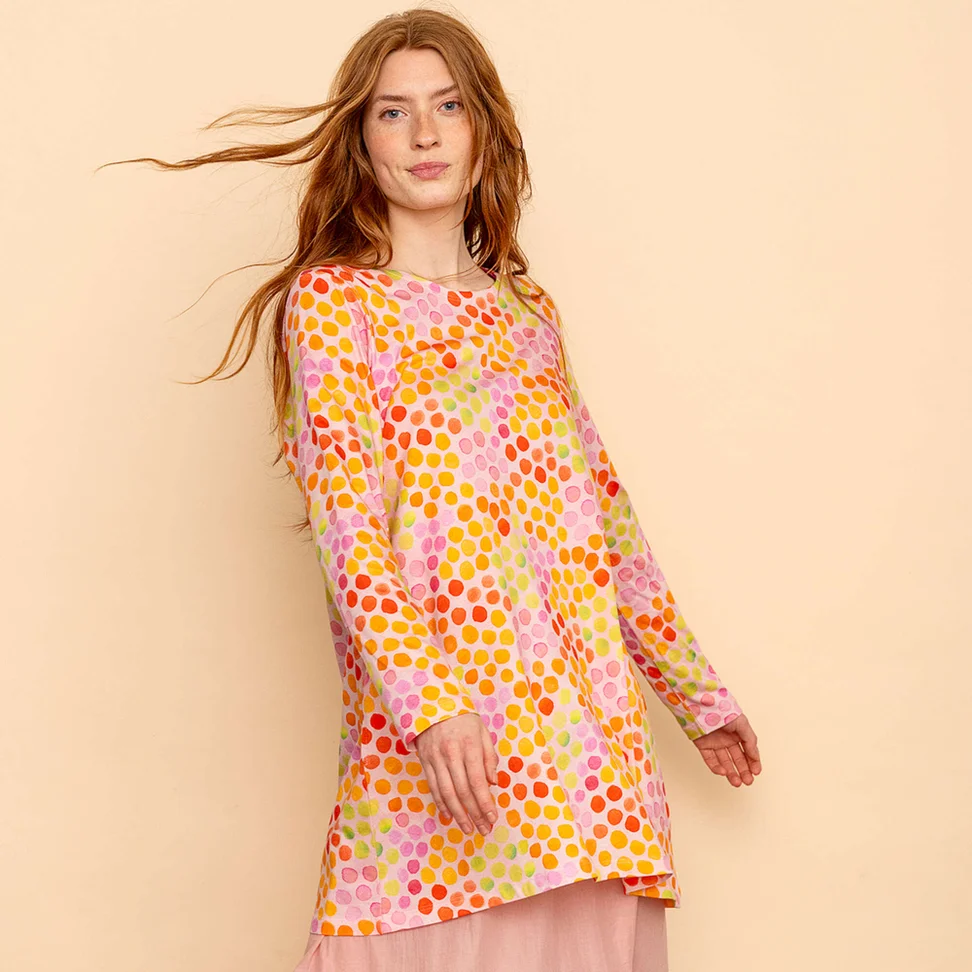 Jerseytunika „Clara“ aus Bio-Baumwolle/Modal - multi