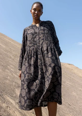 Robe tissé "Moonlight" en viscose/lin - noir