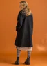 Coat in a wool blend (black XL)