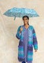 “Peggy” umbrella in recycled polyester aqua green thumbnail