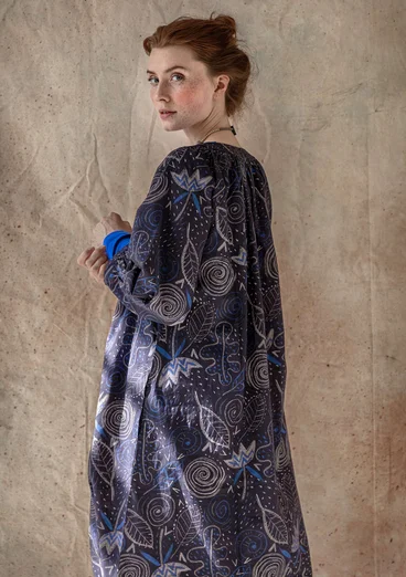 Robe "Krita" en tissu de coton biologique - noir