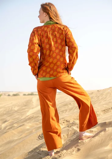 “Gjusta” organic cotton blouse - henna