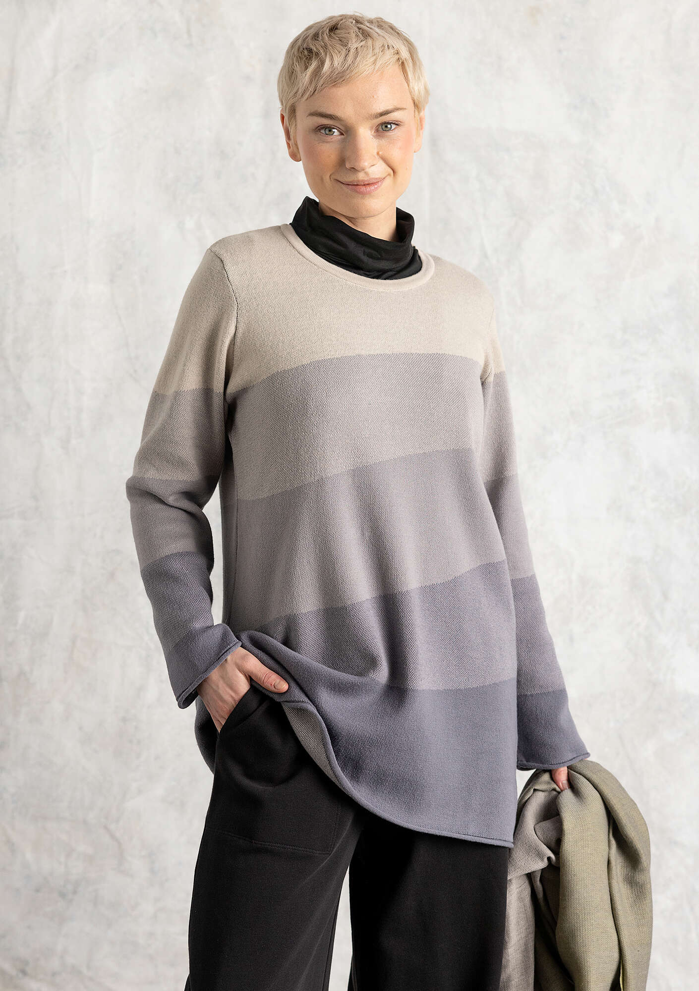 Siv” knit tunic in recycled/organic cotton gudrunsjoden.com
